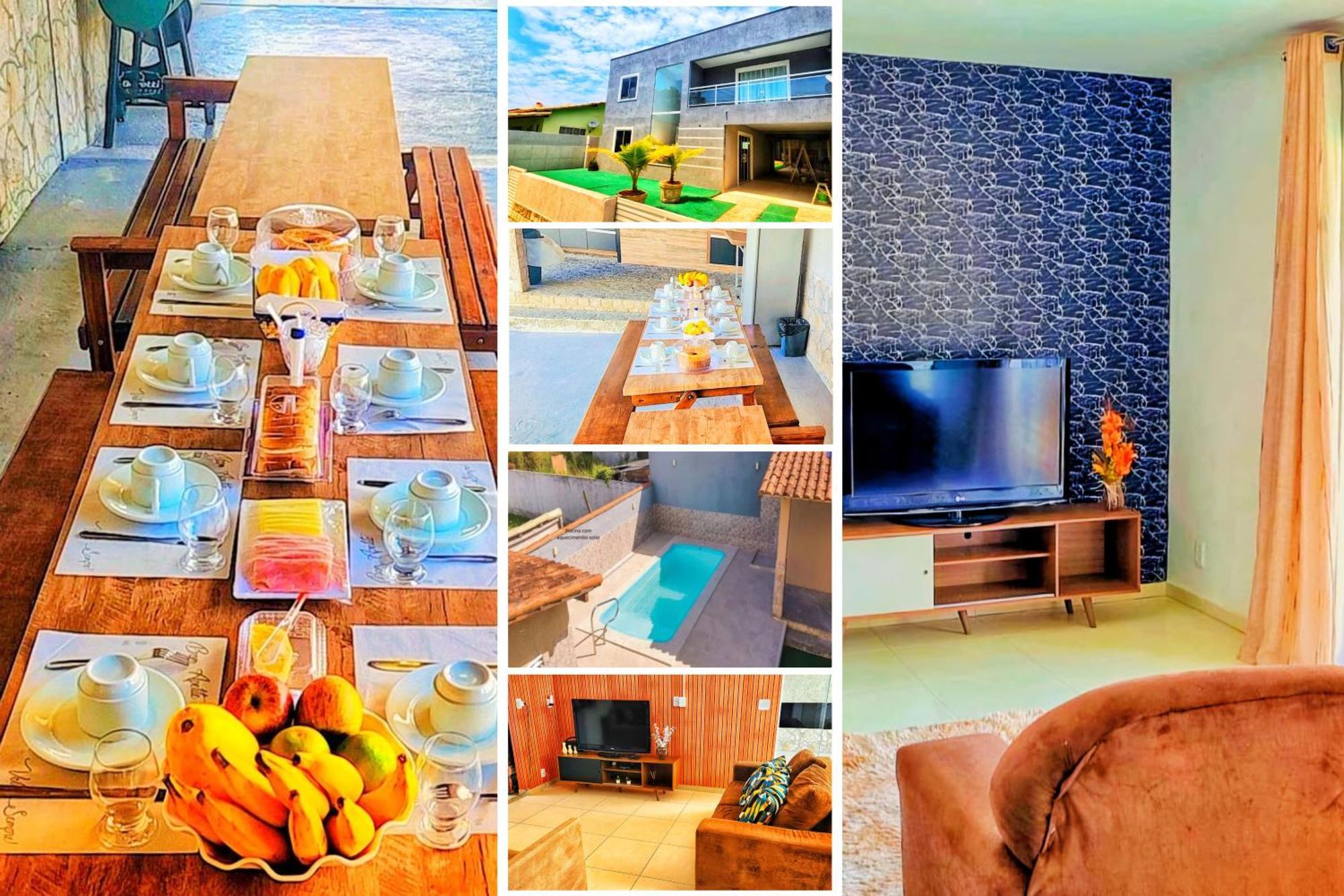 Refugio Tropical Casa De Praia Com Piscina Aquecida E 4 Suites E Garagem 3 Carros, 800 Mtrs Da Praia Internet 700 Mbps, Condominio Privado Com Pista De Skate , Quadra De Futevolei , Campos E Quadras De Futebol! Cabo Frio Exteriér fotografie